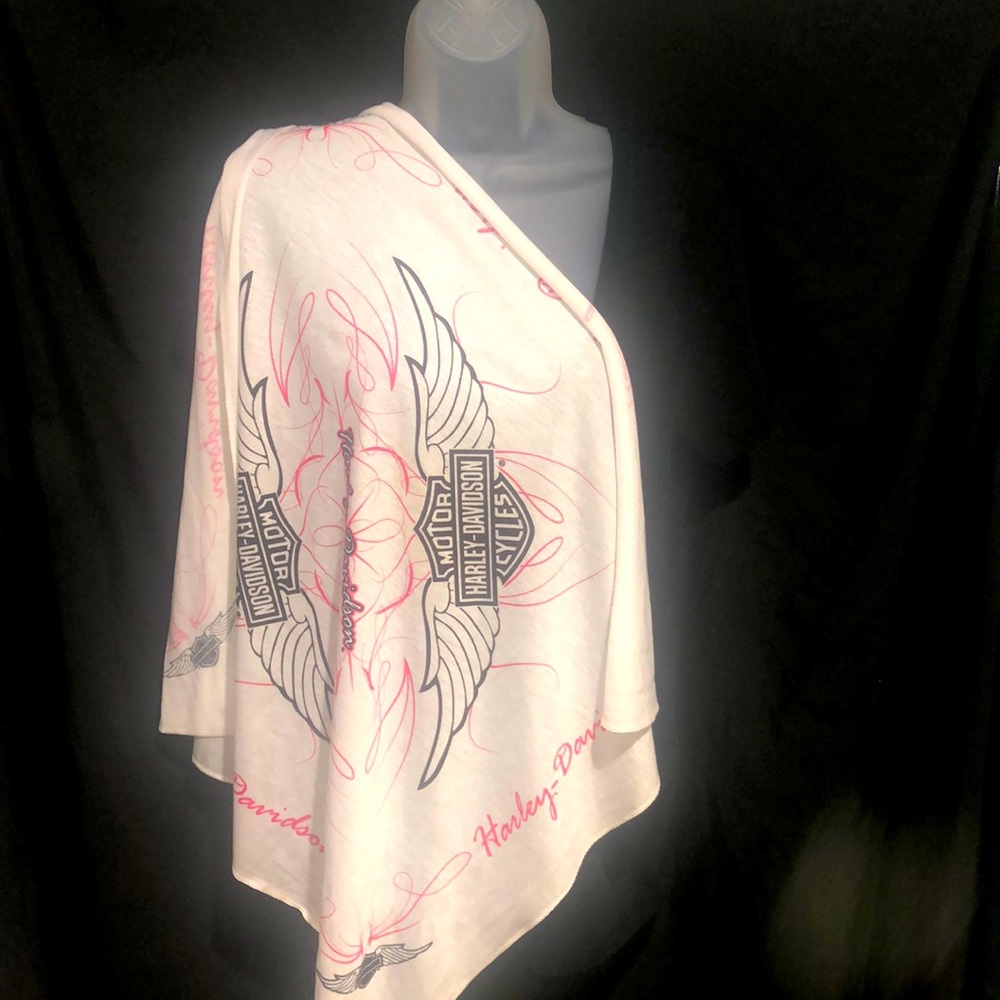 Harley Davidson White Bandanna